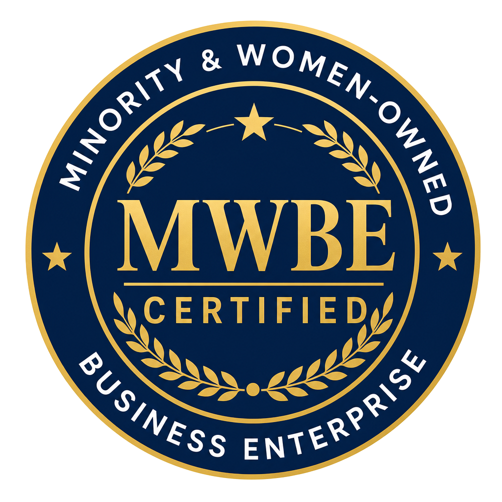 MWBE Certified — Minority and Women-owned Business Enterprise